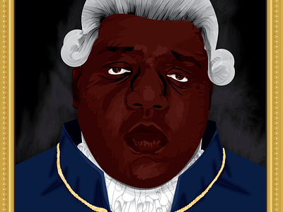 Notorious Aristocrat biggie dollar graphic design green illustration pop art portrait vector