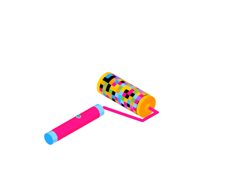 Roller c4d icon toon