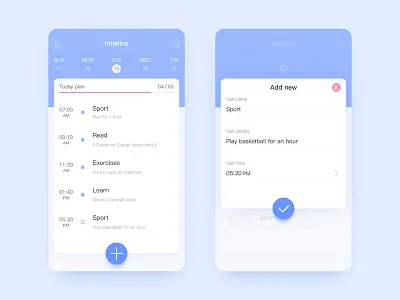 Timeline app