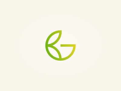 GK monogram circle creative gk grass green leaves lettermark logo monogram natural seed