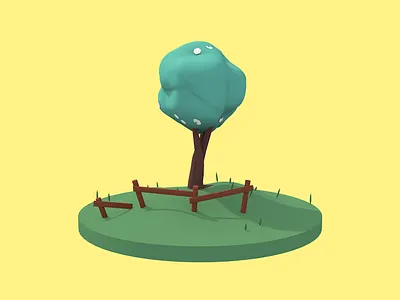 Little tree 3d c4d foliage tree