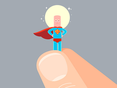 Something Super afro cartoon character design graphic hero illustration mascot people simon oxley superman