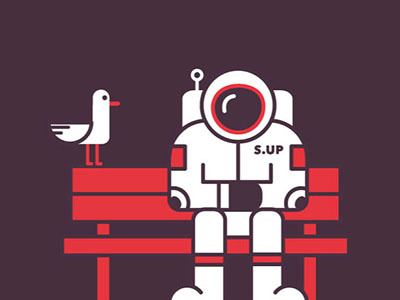 Failed Startup astronaut fail fly seagull social socialmediamarketing startup web