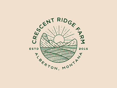 Crescent Ridge Farm farm illustration mark montana