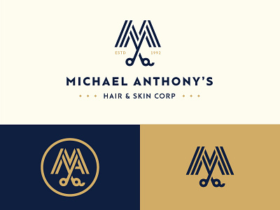 Dead Logos' Tell no Tales: Except on Dribbble barber branding britton stipetic dan fleming hair logo