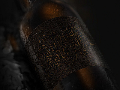 Indian Pale Ale beer lettering