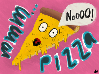 Day 26 - Pizza 30 day challenge color illustration inktober pizza