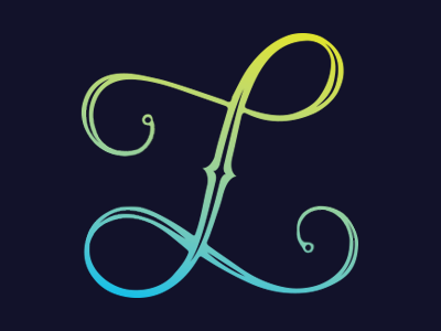 L hand lettering illustration lettering typography