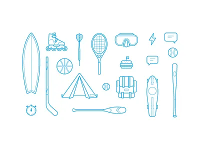 Activity Icons activity food icons illustration sports