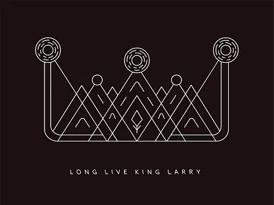 A 👑 that didn't make the cut. crown deco detail geometry illustration makelines monochrome warped