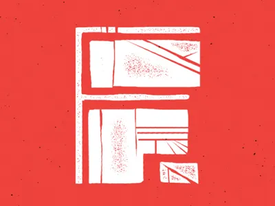 Fonda Logo illustration logo mark restaurant woodblock