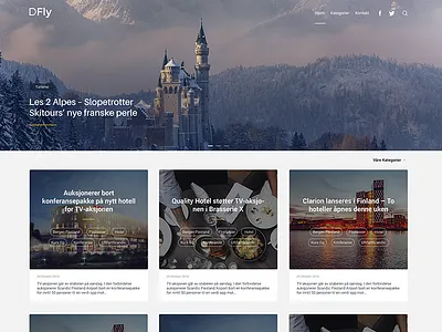 Travel blog blog cards clean design post simple travel web website