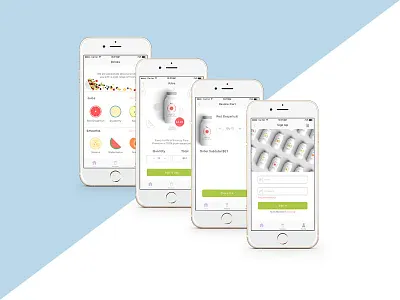 Frootzy app brand identity fresh fruit fun juice logo minimalism modern smoothie ui ux