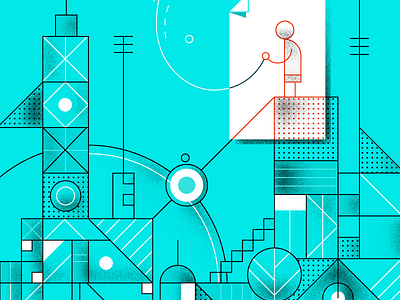 Print Your Life city contest geometric print vector