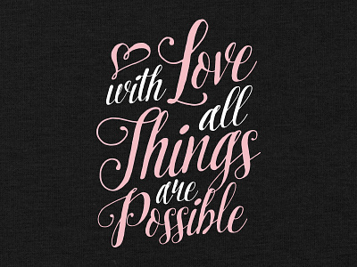 With Love apparel christian faith religious t shirt
