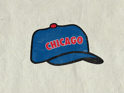 Chicago Baseball Hat baseball hat illustration