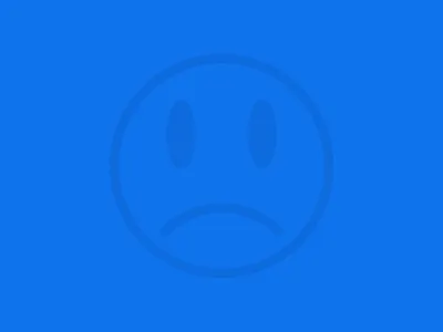 :( blue blue period bummed bummer monochrome sad sad face smiley