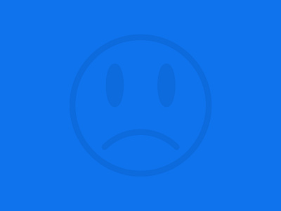 :( blue blue period bummed bummer monochrome sad sad face smiley