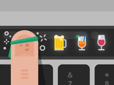 Touch Bar apple icons illustration macbook vector vectorart
