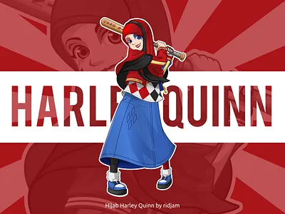 Hijab Harley Quinn batman dc dccomics fanart girls harleyquinn hijab islam joker muslim suicidesquad