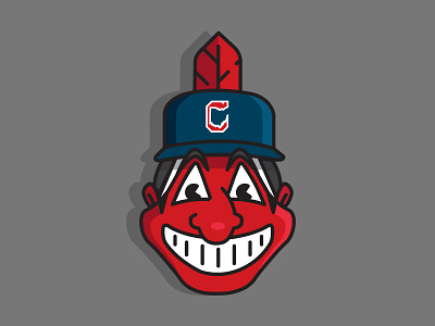 Cleveland Chief chief wahoo cleveland cleveland indians cleveland ohio feather illustrator indians ohio patrick brickman wahoo