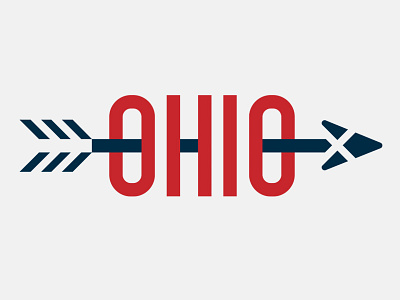 Ohio Arrow arrow cleveland cleveland indians cleveland ohio feather illustrator indians ohio patrick brickman wahoo