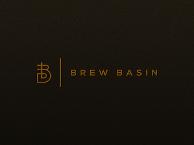 Brew Basin b basin bb beer brew coffee glass line logo monogram mug