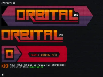 Hackmud Orbital Inc Logos ascii console art hackmud orbital orbital inc text art unicode