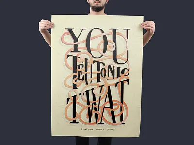 Lettering poster film hand lettering hand lettering art lettering movie quote poster design typography