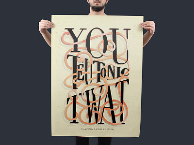 Lettering poster film hand lettering hand lettering art lettering movie quote poster design typography