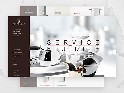 Puiforcat Website agence dnd ecommerce magento puiforcat redesign responsive