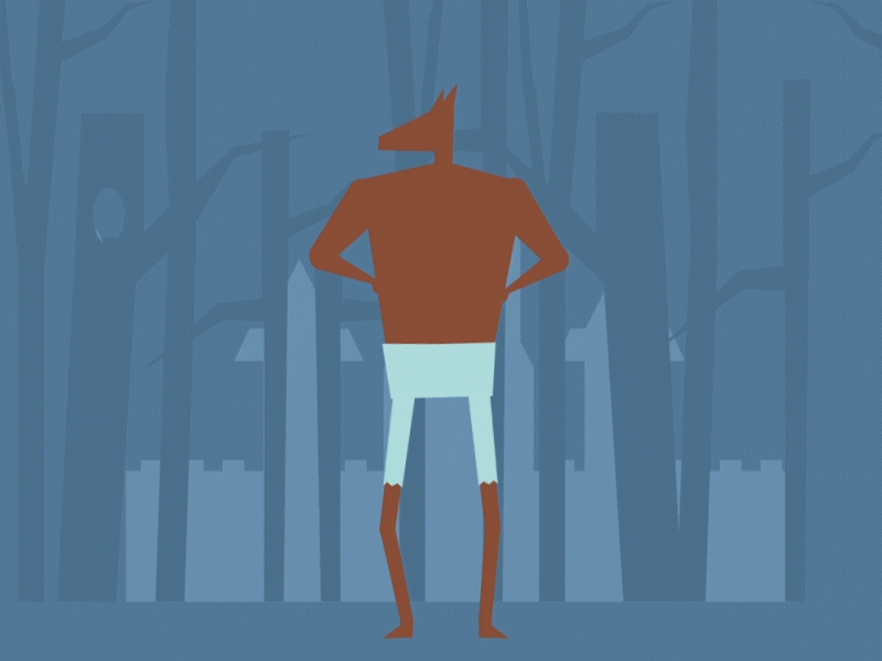 They really Drives you Insane! 2d aftereffects dance flat halloween monster vector warewolf wave wolf