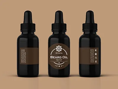 Beard Oil Label Templates beard beard oil beard wash cosmetics dropper bottle e liquid label man oil template wash