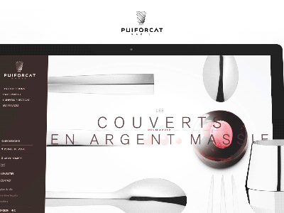 Puiforcat Website agence dnd ecommerce gif puiforcat redesign showreel