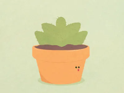 Succulent cacti cactus drawing illustration plant pot succulent