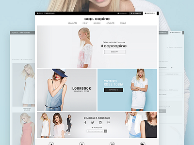 Cop Copine Website agence clothing copcopine design dnd ecommerce magento responsive