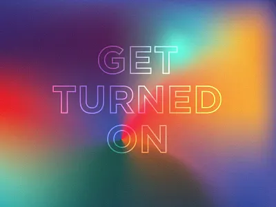 90's Gradient Poster 90s gradient layout neon poster retro type