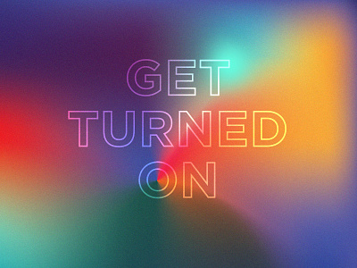 90's Gradient Poster 90s gradient layout neon poster retro type