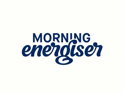 Morning Energiser Rough branding custom lettering custom type hand lettering lettering logo logo design logotype process typography word mark