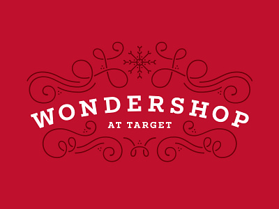 Wondershop at Target branding christmas flourish illustration logo packaging snow swash target wondershop