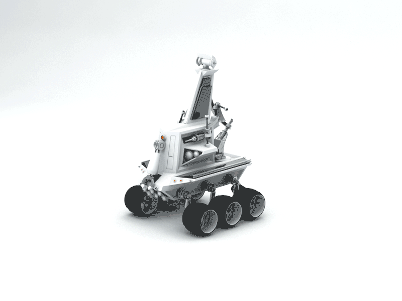 Rover Spin 3d animation fun personal projects rover space