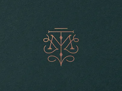 New Work at Studio MPLS - Tenth Muse brand design essential identity letter line m monogram ornate t