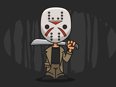 Jason Voorhees adobe blue ion halloween horror illustrator jason jason voorhees