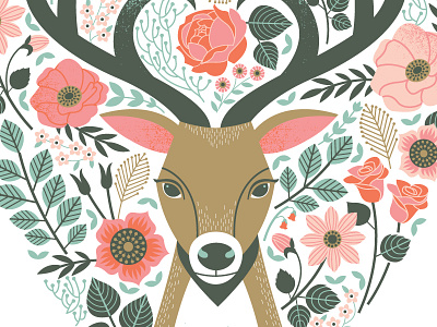 Well hello there, my deer deer illustration licensing