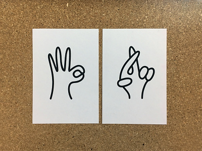 Okay Please hands print riso risograph