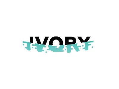 Invory laundry distort laundry logo submerged water