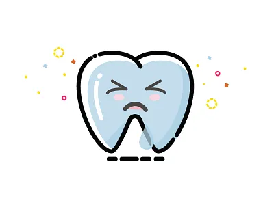 356 Project 28/365 Owie Owie illustration pain svg tooth vector