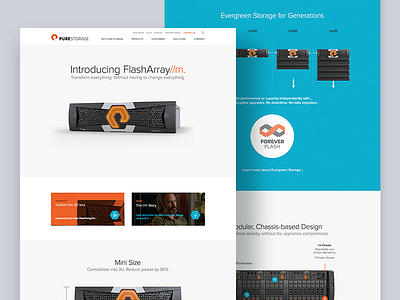 Pure Storage design web website