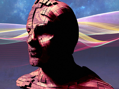 Keep Calm and ...EXPLODE! 3d abstract album cover cover art design retro zbrush