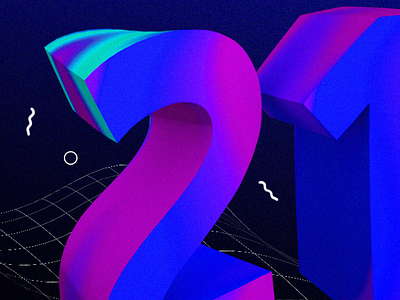 Poster #1 detail abstract challenge cinema4d everydays gradient poster